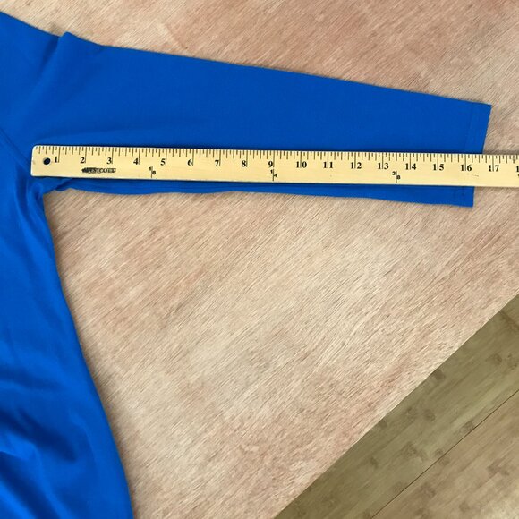 Umberto Ginocchietti 100% Wool Top Women Size 40 Blue Button Up Long Sleeve - Picture 11 of 13